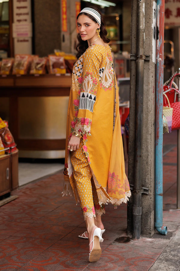 Charizma 3-Piece Ready to Wear Rang-E-Bahar Lawn Collection Vol-2 - CRB5-15 Saffron