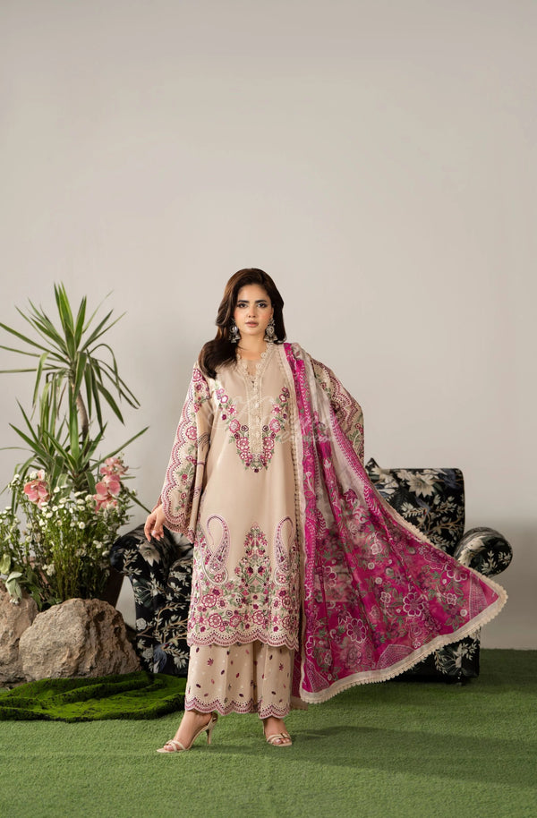 KARMA LUXURY COLLECTION 100% ORIGINAL–3PIECE READY-TO-WEAR KC-1585