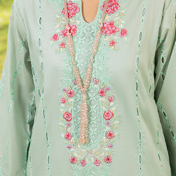 Zahra Rubab Farshi Shalwar  3-Piece Ready to Wear Blossom Collection - Turquoise ZR-2523