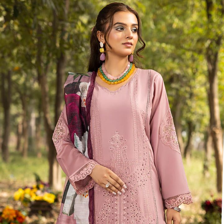 Zahra Rubab 3-Piece Ready to Wear Blossom Collection - Rose ZR-2524