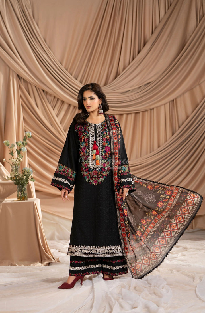 KARMA LUXURY COLLECTION 100% ORIGINAL–3PIECE READY-TO-WEAR KC-1584A