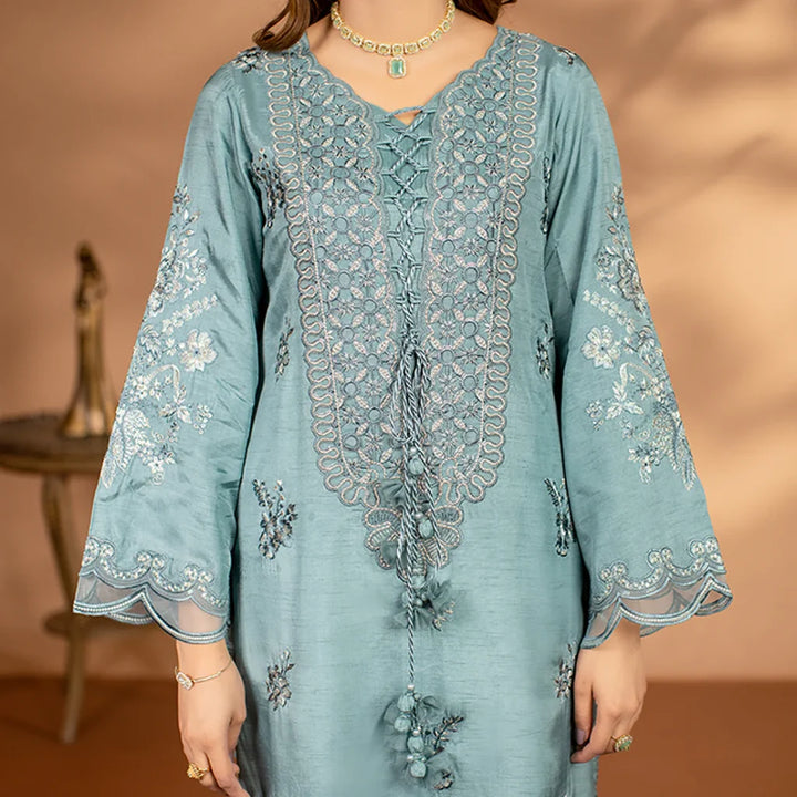 Zahra Rubab 3-Piece Ready To Wear Tehwaar ZR-2508 Turquoise