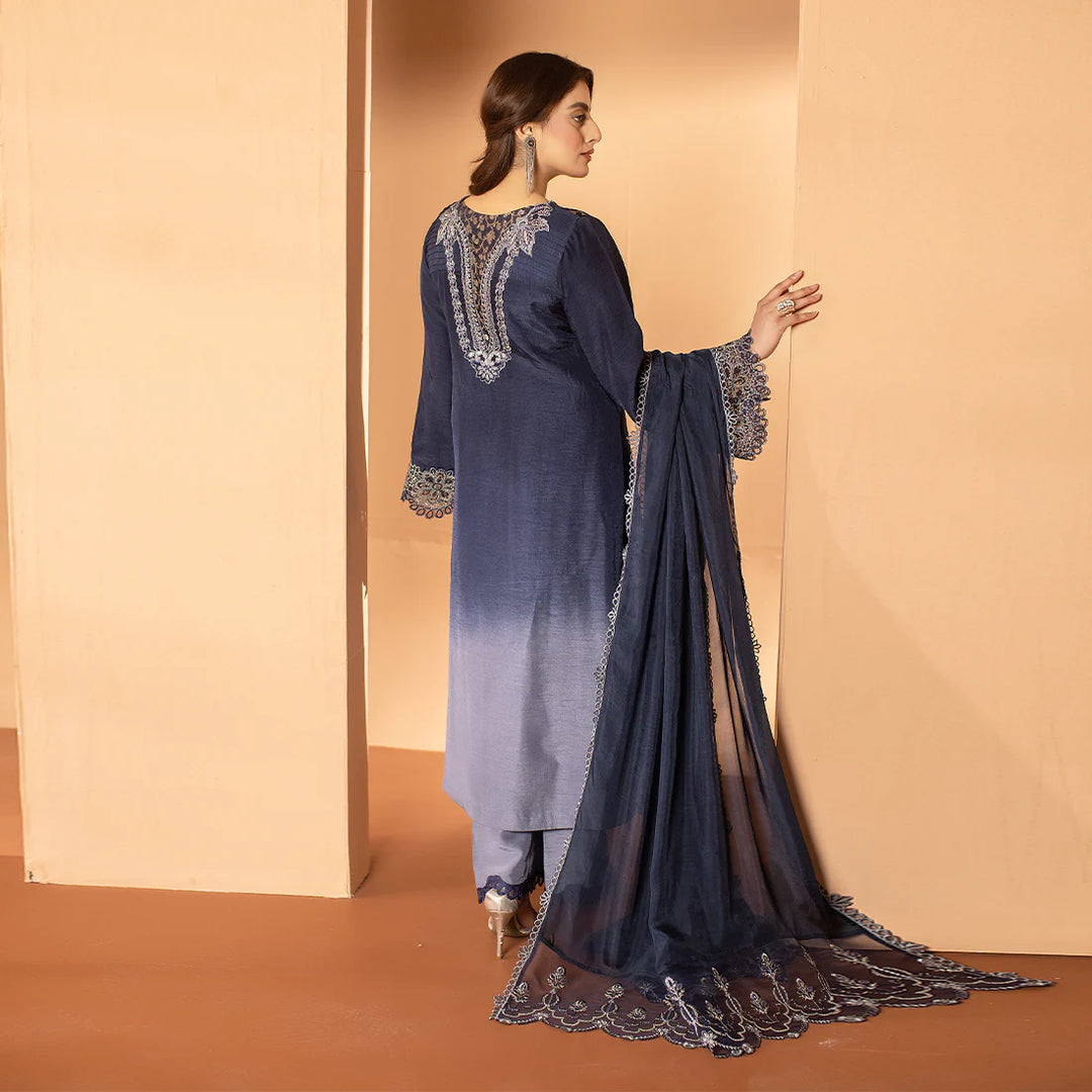 Zahra Rubab 3-Piece Ready To Wear Tehwaar ZR-2507 Midnight