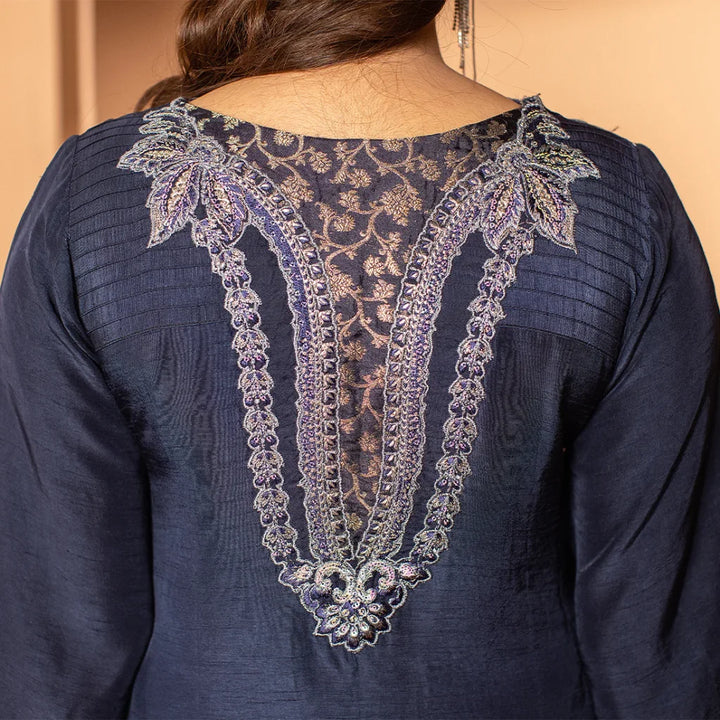 Zahra Rubab 3-Piece Ready To Wear Tehwaar ZR-2507 Midnight