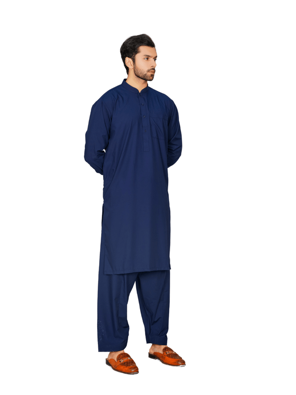 Al-Qaisar Men's Navy Blue Shalwar Kameez AQ-02