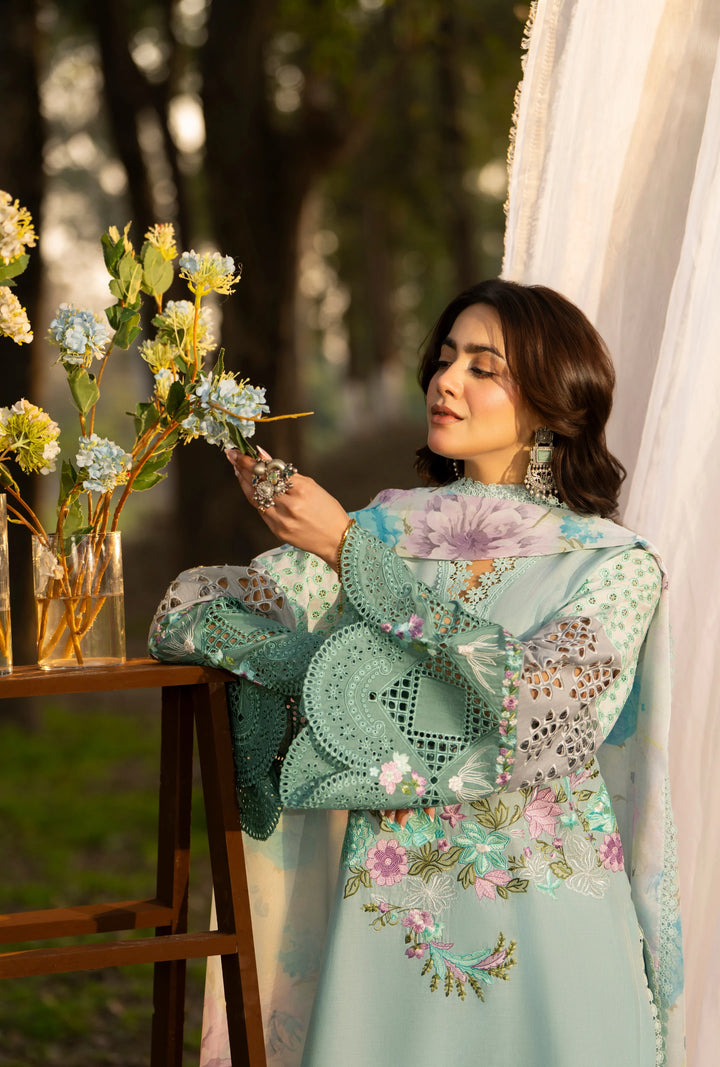 KARMA LUXURY COTTON COLLECTION –3PIECE READY-TO-WEAR Seafoam KC-1547A