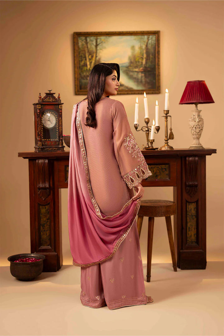 3-Piece Ready to Wear Zahra Rubab Luxe ZR-2542 JANE - T Pink
