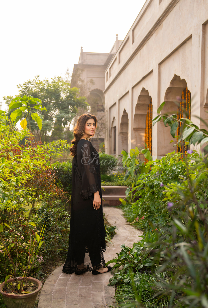 Karma Georgette Chiffon Festive Luxury Collection – 3-Piece Ready-to-Wear F-497A