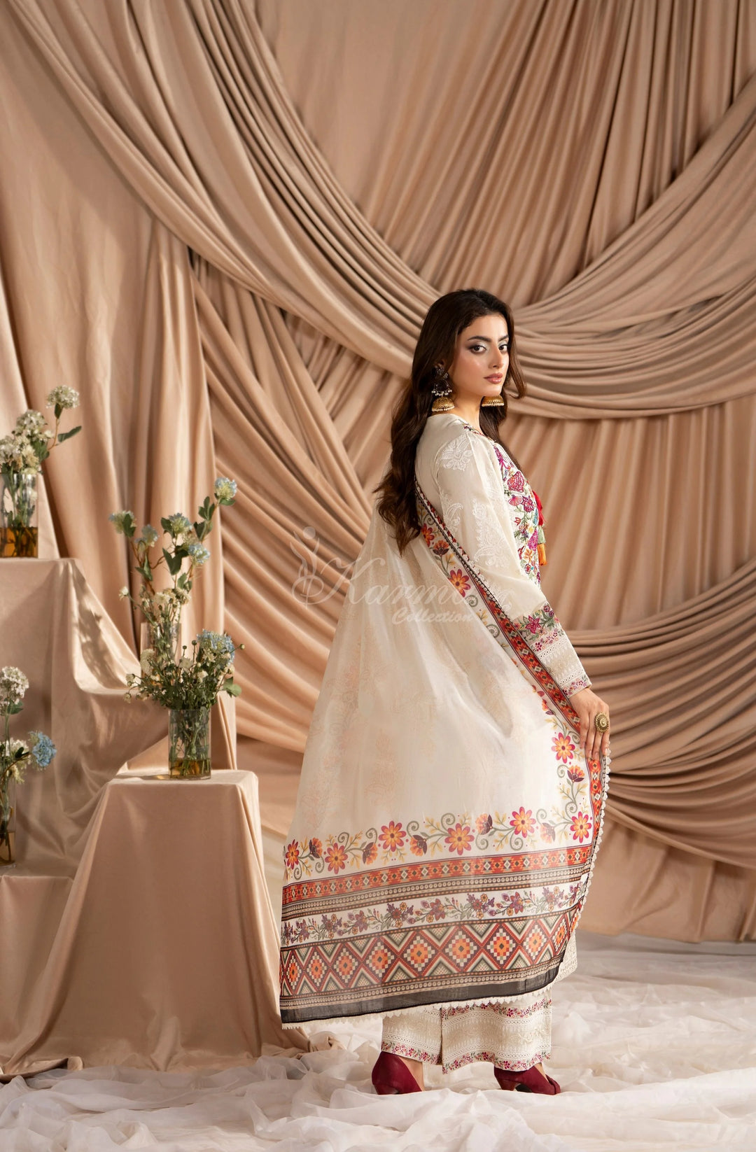 KARMA LUXURY COLLECTION 100% ORIGINAL–3PIECE READY-TO-WEAR KC-1584