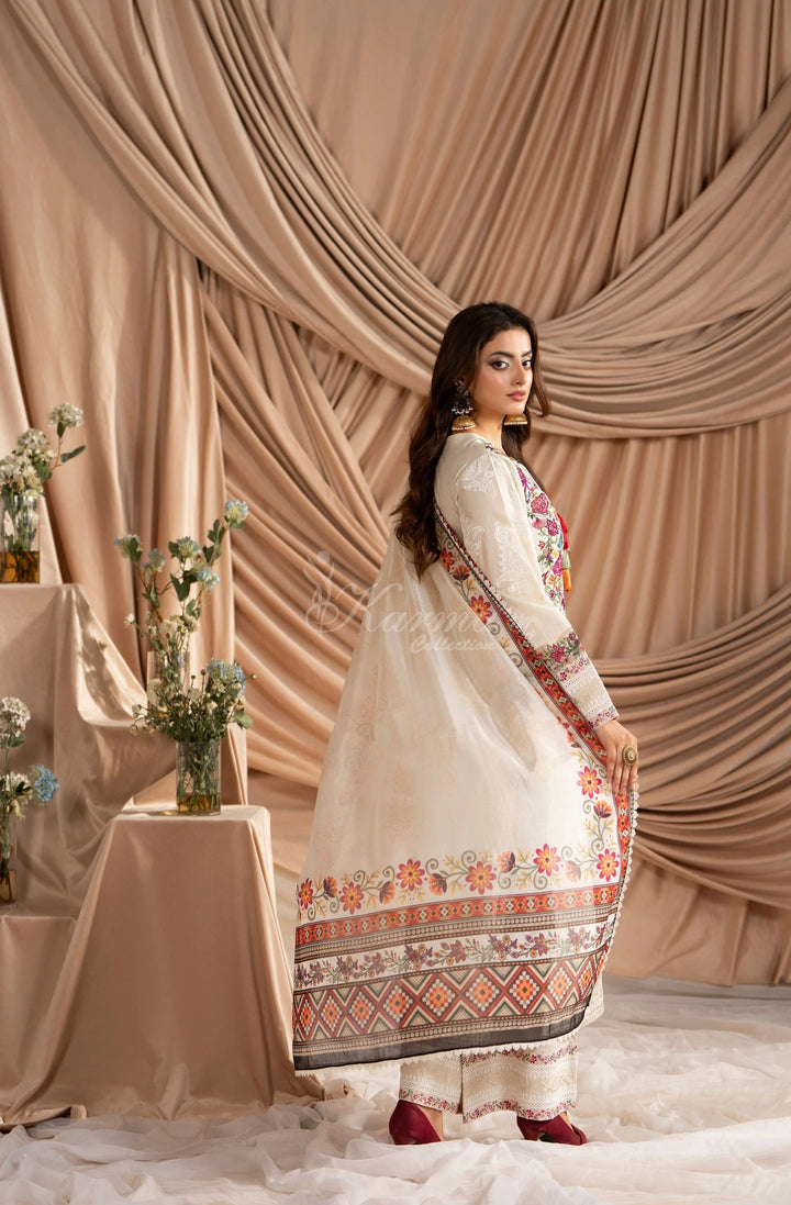 KARMA LUXURY COLLECTION 100% ORIGINAL–3PIECE READY-TO-WEAR KC-1584