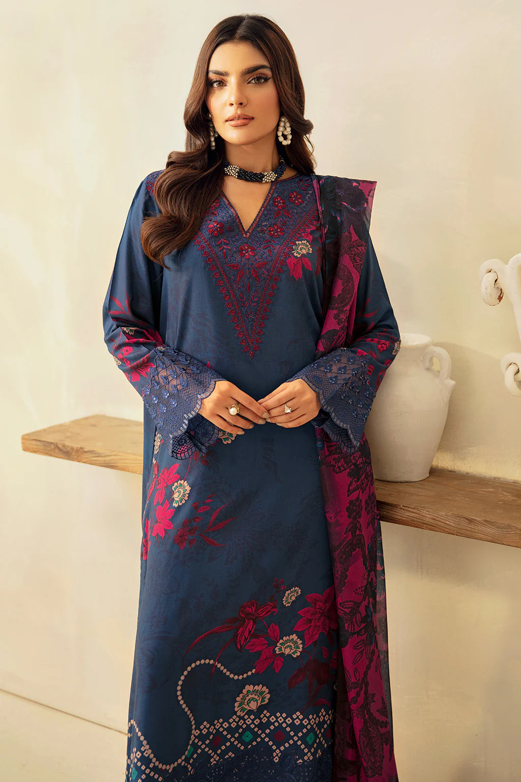 RAMSHA STITCHED RIWAJ VISCOSE COLLECTION VOL 04 - J-406