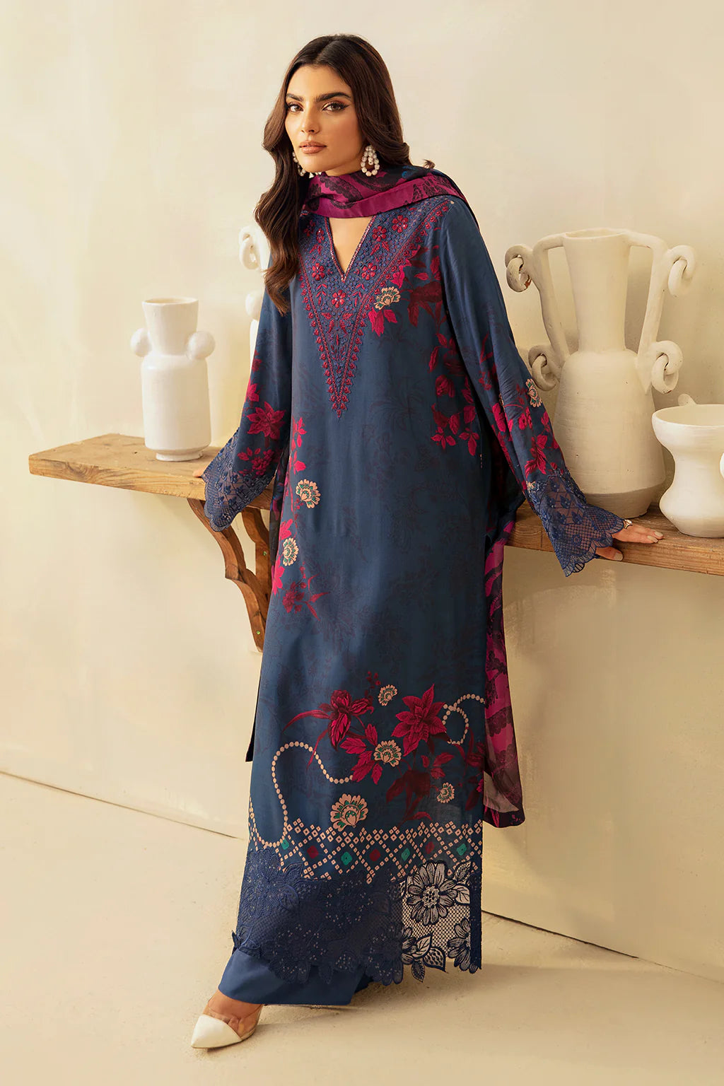 RAMSHA STITCHED RIWAJ VISCOSE COLLECTION VOL 04 - J-406