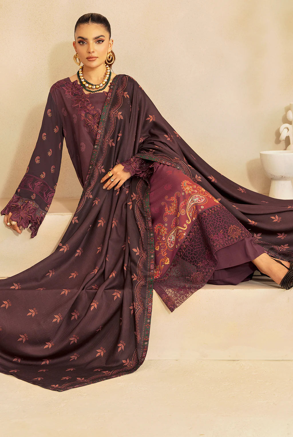 RAMSHA STITCHED RIWAJ VISCOSE COLLECTION VOL 04 - J-408