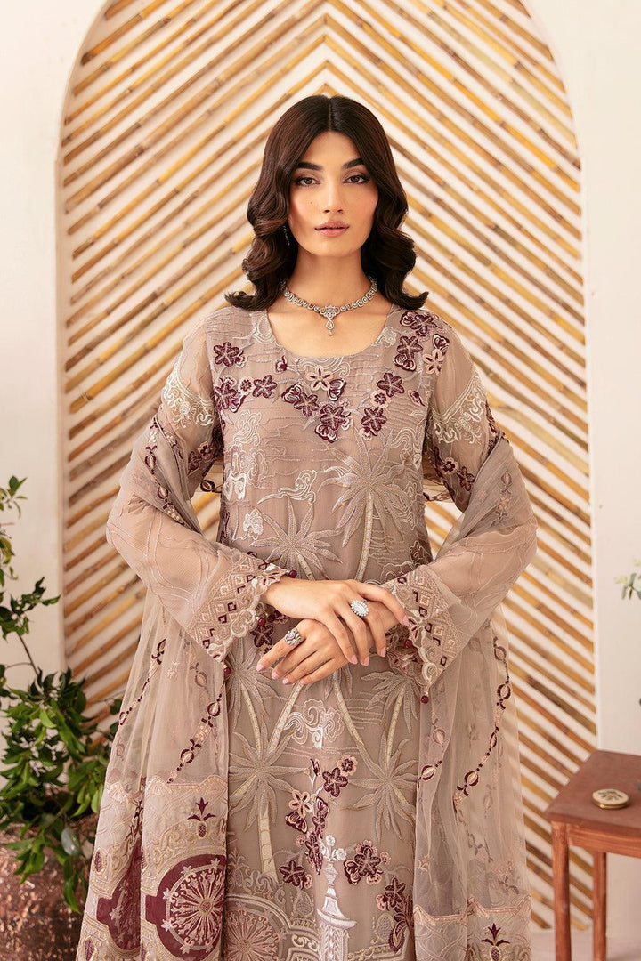 RAMSHA READY TO WEAR RANGOON CHIFFON COLLECTION D-1206