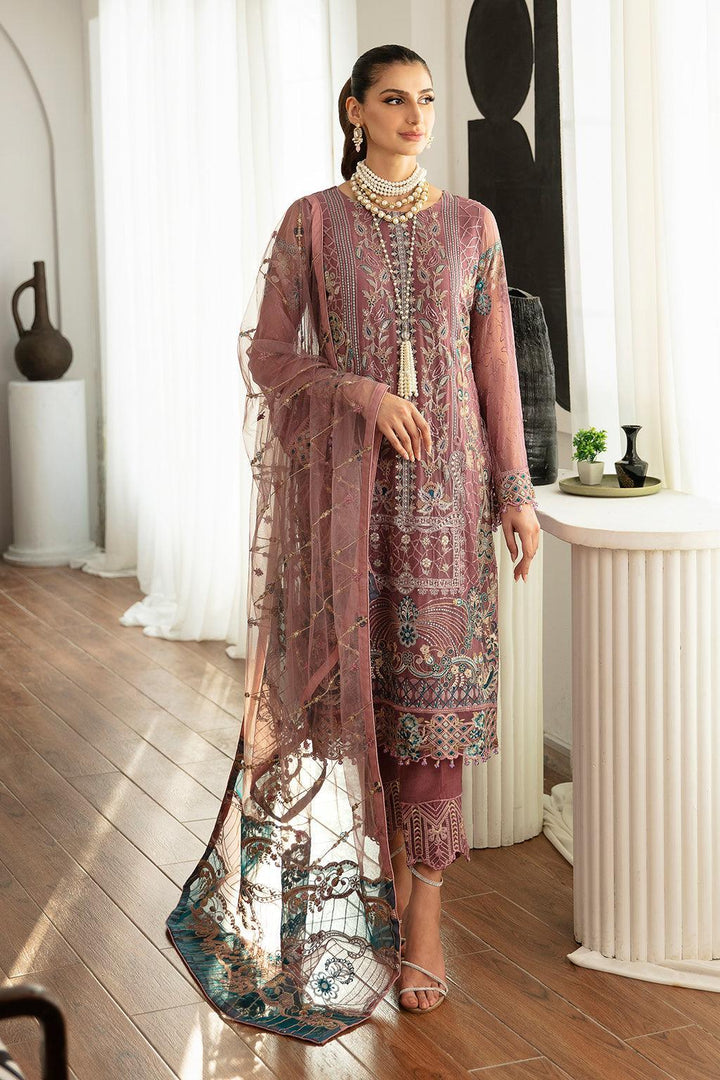 RAMSHA | RANGOON CHIFFON READYMADE D-1102