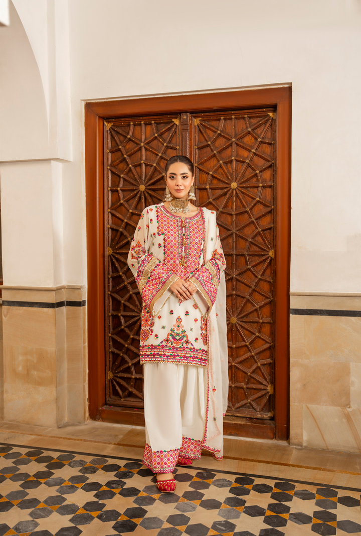 Karma Chiffon Festive Luxury Collection – 3-Piece Ready-to-Wear F-492B