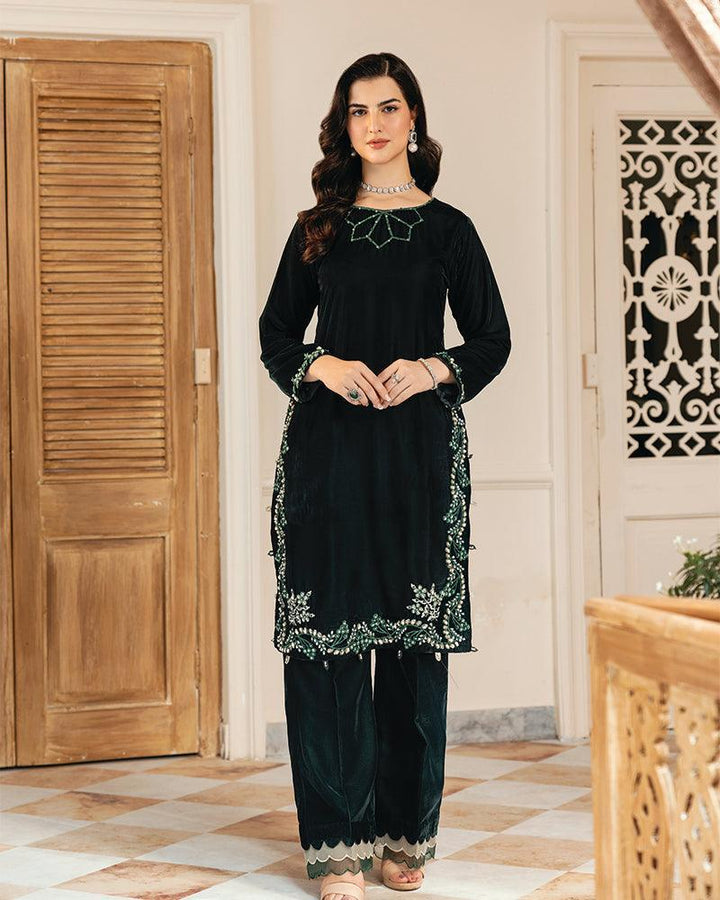 2 Piece Suit Ready to Wear VELVET EMBROIDERED EDITION N-86