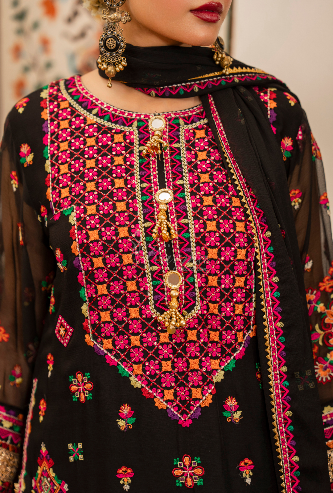 Karma Chiffon Festive Luxury Collection – 3-Piece Ready-to-Wear F-492A