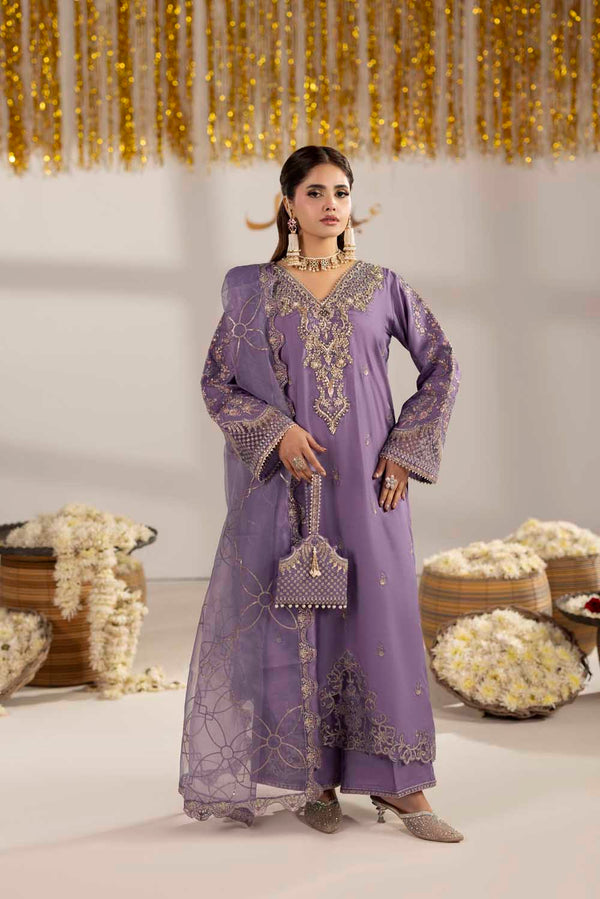 3-PIECE READY TO WEAR ZAHRA RUBAB LUXURY SILK COLLECTION ZR-2604A