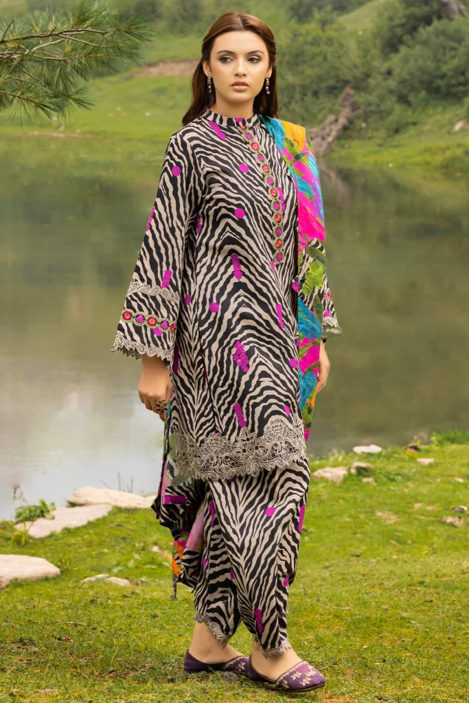 3-PC Stitched Embroidered Shawl Collection CCW4-10