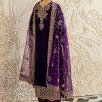 3-PIECE RAMSHA STITCHED EMBROIDERED VELVET V-602