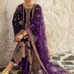 3-PIECE RAMSHA STITCHED EMBROIDERED VELVET V-602