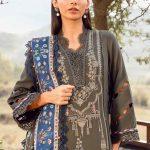 3 Piece MARIA B Unstitched Linen Suit | MPT-2401-A