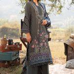 3 Piece MARIA B Unstitched Linen Suit | MPT-2401-A