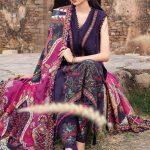 3 Piece MARIA B Unstitched Linen Suit | MPT-2402-A