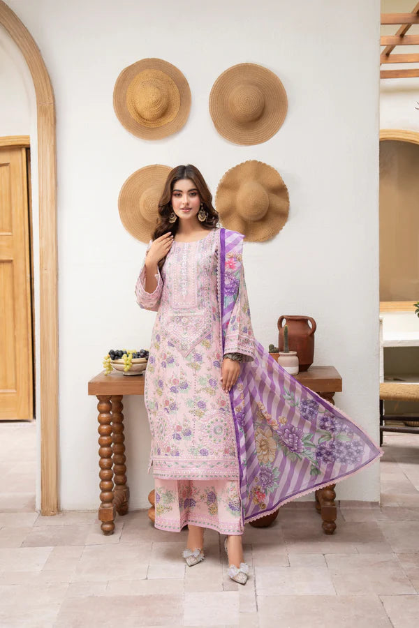 3-Piece Ready to Wear Karma Collections LILAC KC-1500