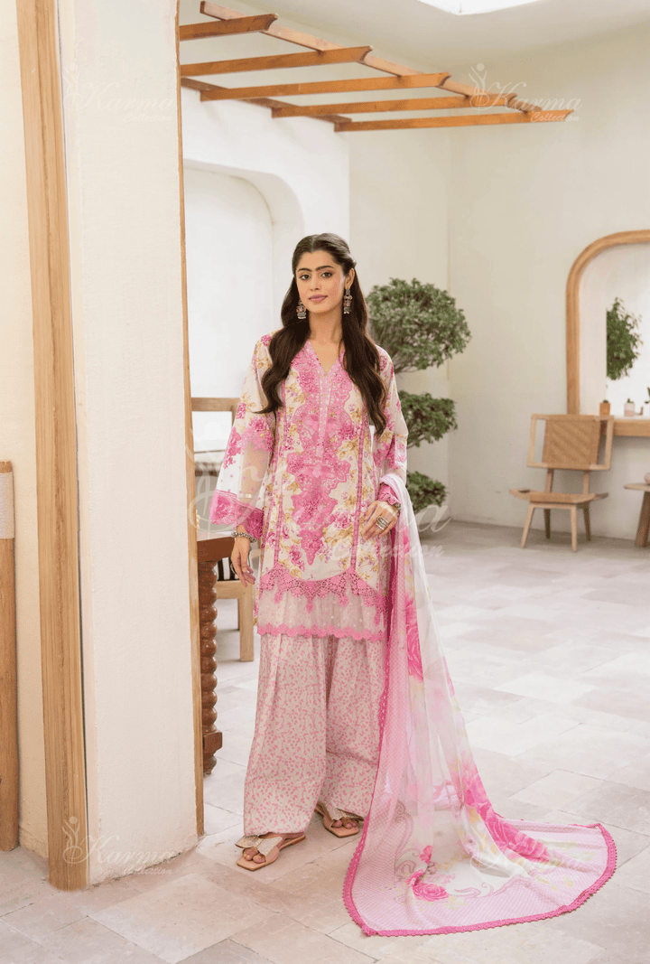3-Piece Ready to Wear Karma Collections PETAL PINK KC-1497
