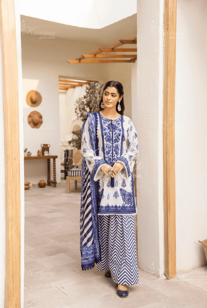 3-Piece Ready to Wear Karma Collections SAPPHIRE MIST KC-1498