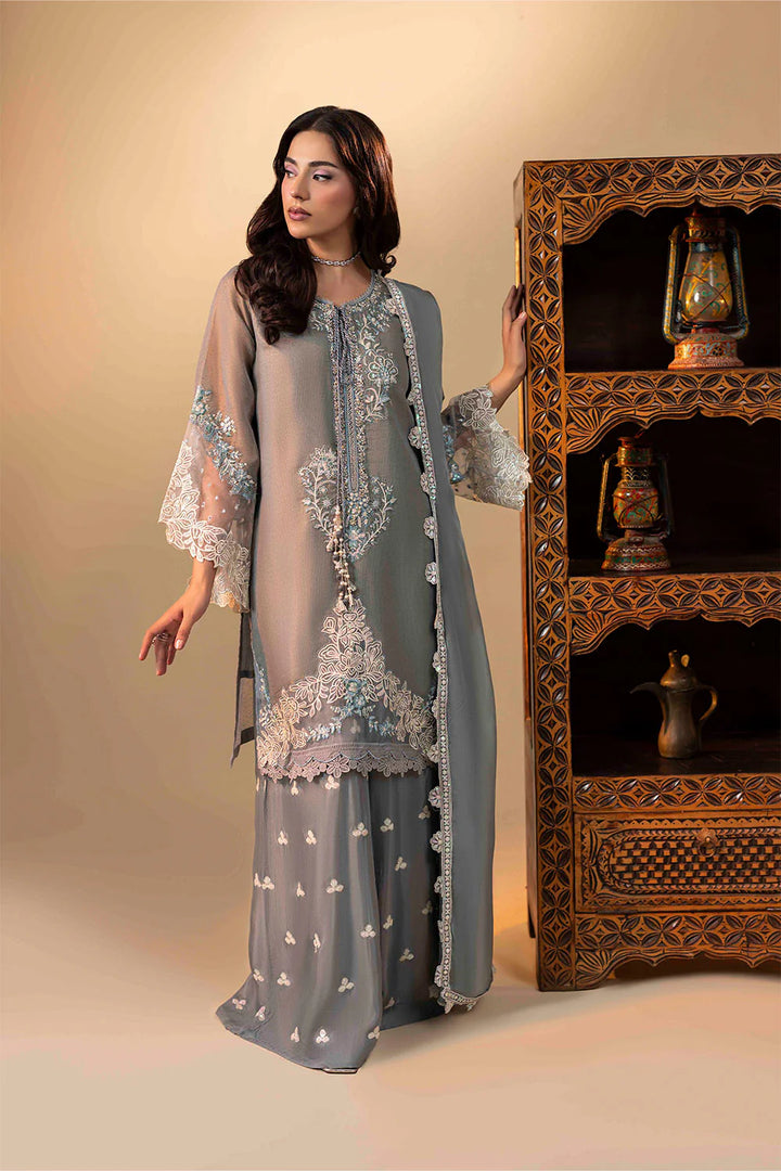 3-Piece Ready to Wear Zahra Rubab Luxe ZR-2540 AURELIA - Grey