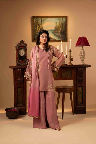 3-Piece Ready to Wear Zahra Rubab Luxe ZR-2542 JANE - T Pink