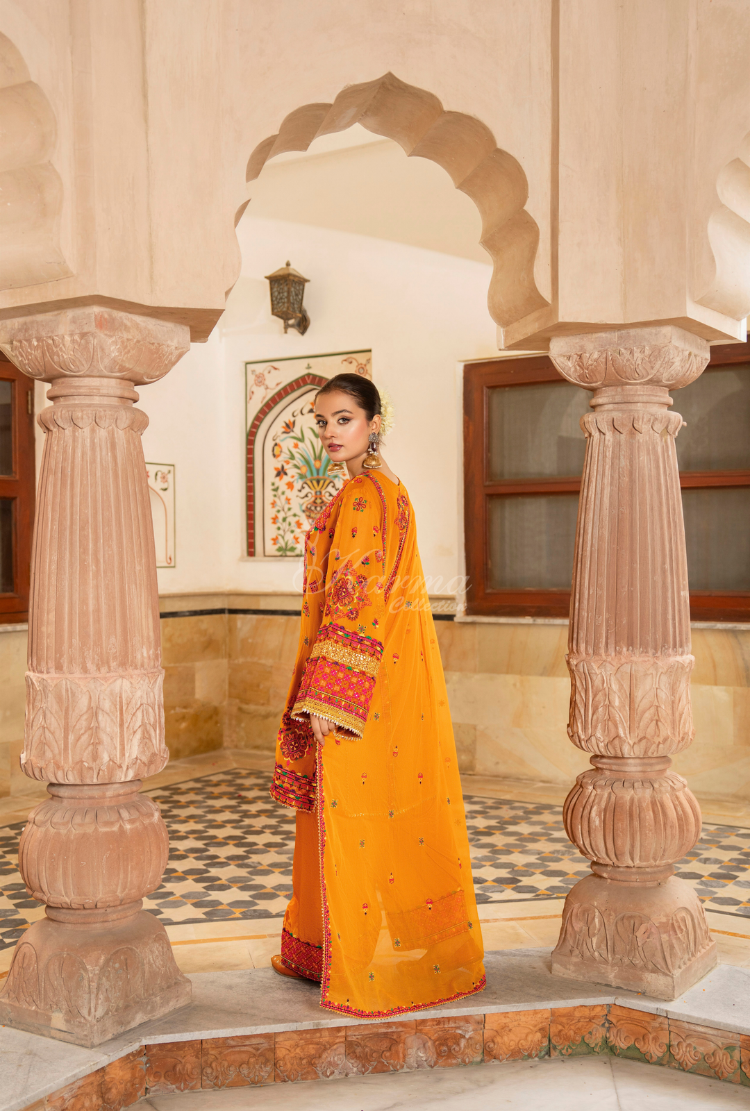 Karma Chiffon Festive Luxury Collection – 3-Piece Ready-to-Wear F-492