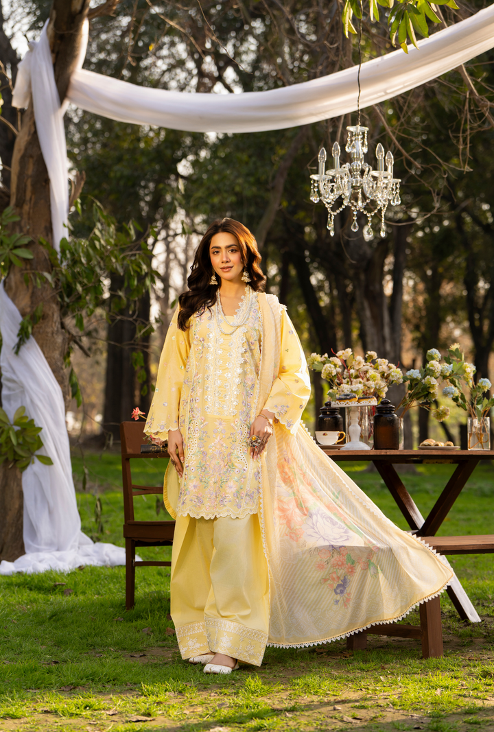 Karma Luxury COTTON Collection –3Piece Ready-to-Wear KC-1543