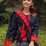 3-PC Stitched Embroidered Shawl Collection CCW4-09