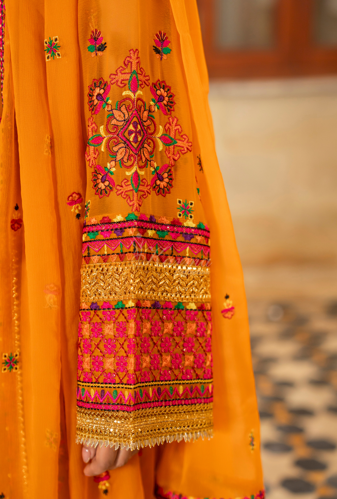 Karma Chiffon Festive Luxury Collection – 3-Piece Ready-to-Wear F-492