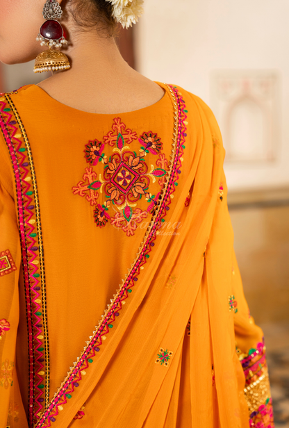 Karma Chiffon Festive Luxury Collection – 3-Piece Ready-to-Wear F-492