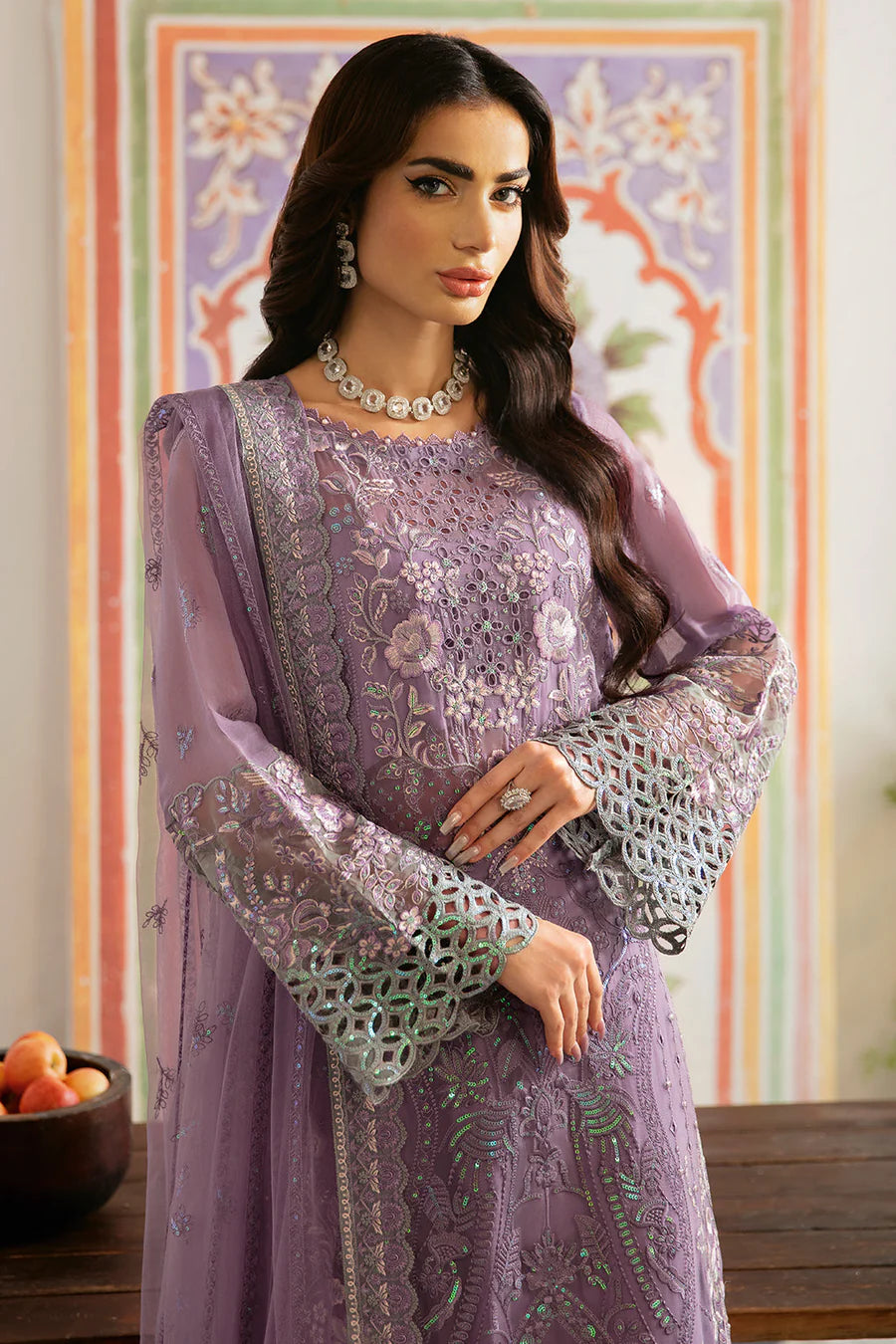 RAMSHA 3-PIECE READY TO WEAR DASTAK LUXURY CHIFFON COLLECTION Q-108