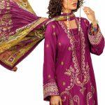 3PC GUL AHMED WINTER COLLECTION Unstitched Embroidered Cotail Suit with Printed Twill Cotton Linen Dupatta CV-32011