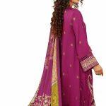 3PC GUL AHMED WINTER COLLECTION Unstitched Embroidered Cotail Suit with Printed Twill Cotton Linen Dupatta CV-32011