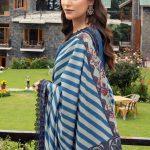 3PC GUL AHMED WINTER COLLECTION Unstitched Printed Dhanak Suit DH-42009