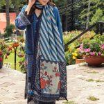 3PC GUL AHMED WINTER COLLECTION Unstitched Printed Dhanak Suit DH-42009