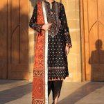 3PC Gul Ahmed Chunri Embroidered Lawn Unstitched Suit BM-42011