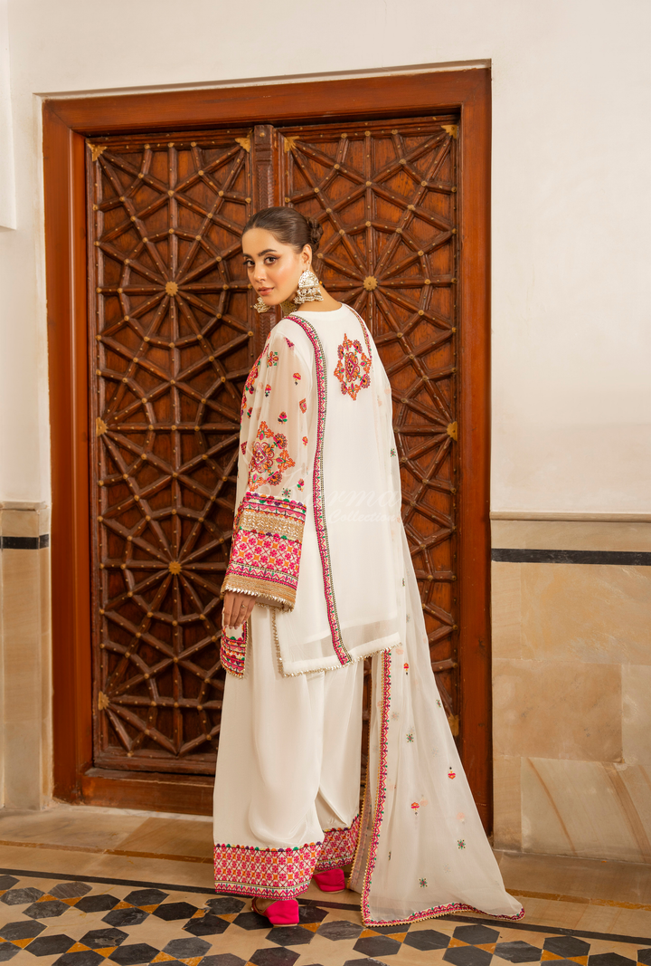 Karma Chiffon Festive Luxury Collection – 3-Piece Ready-to-Wear F-492B
