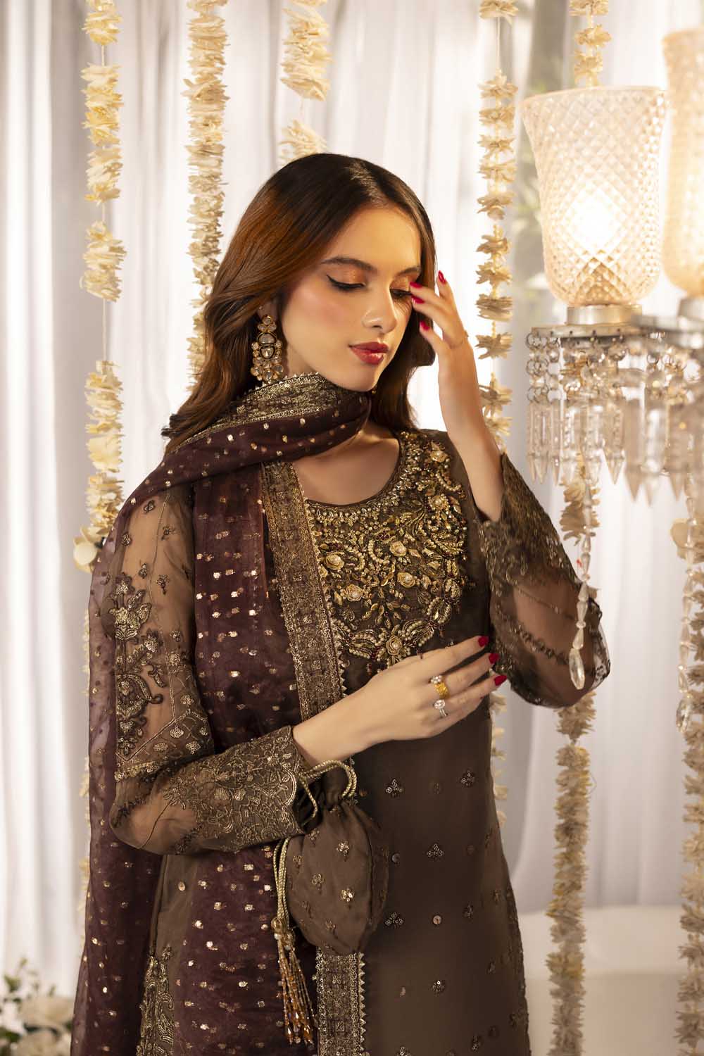 Zarah Rubab 3 piece ready to wear ￼luxury festive collection full arm sleeves with lining