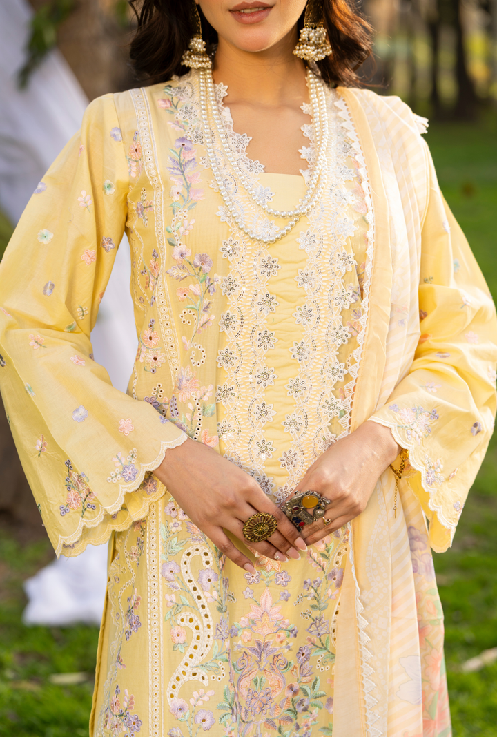 Karma Luxury COTTON Collection –3Piece Ready-to-Wear KC-1543