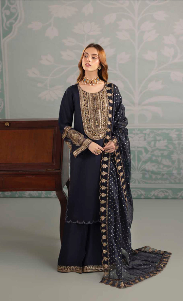 3-PIECE READY TO WEAR ZAHRA RUBAB LUXURY SILK COLLECTION ZR-2557A