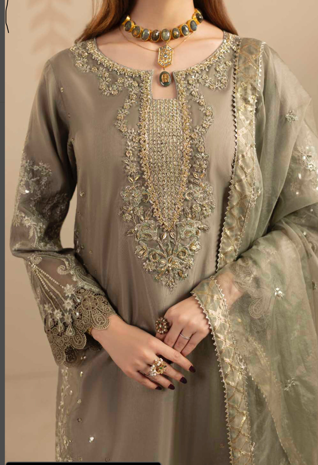 3-PIECE READY TO WEAR ZAHRA RUBAB LUXURY SILK COLLECTION ZR-2561